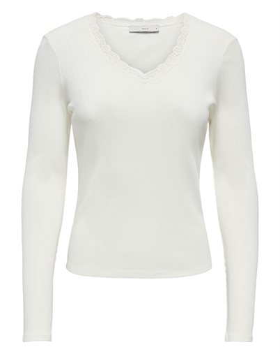 Only - ONLSara Sharai Bluse - Cloud Dancer